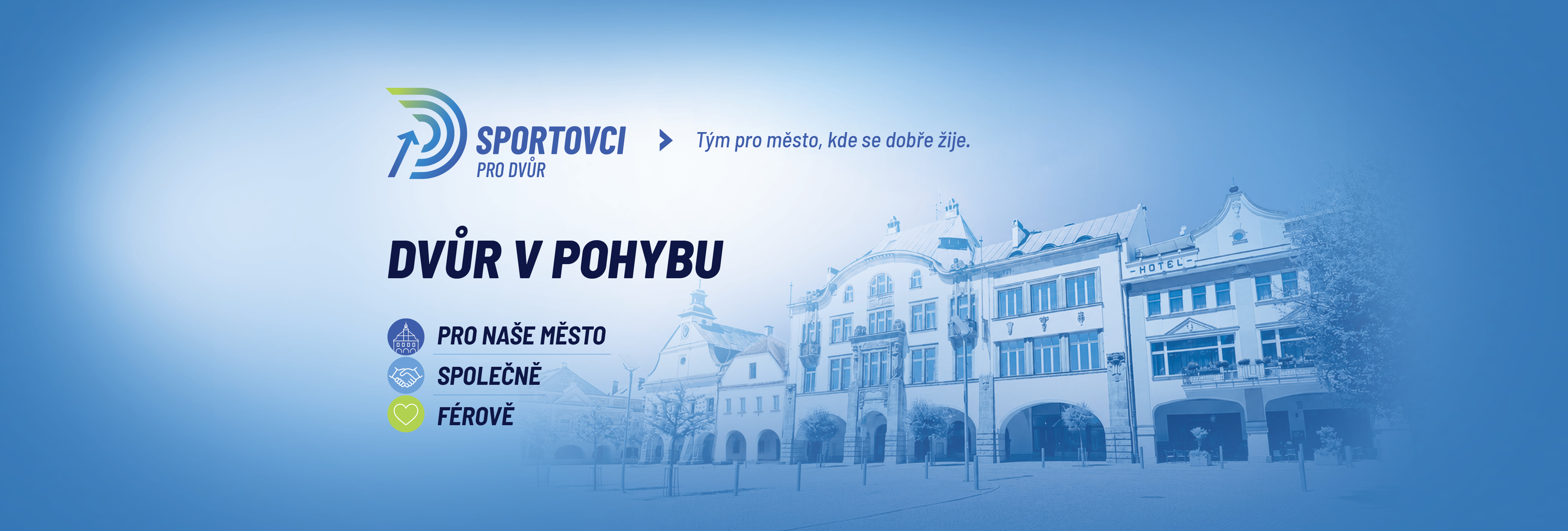 Sportovci pro Dvůr — Dvůr v pohybu. Pro naše město, společně, férově.